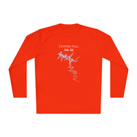 Center Hill Lake Life Dri-fit Boating Shirt – Breathable Material – Men's Long Sleeve Moisture Wicking Tee – Tennessee Lake