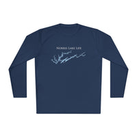 Norris Lake Life Dri-fit Boating Shirt – Breathable Material – Men's Long Sleeve Moisture Wicking Tee – Tennessee Lake