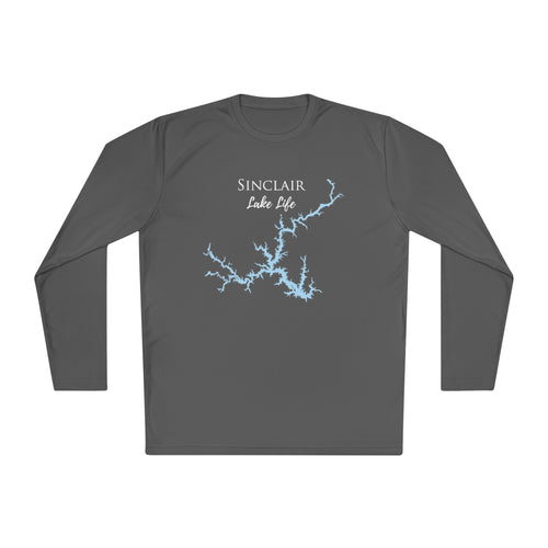 Sinclair Lake Life Dri-fit Boating Shirt – Breathable Material – Men's Long Sleeve Moisture Wicking Tee – Georgia Lake