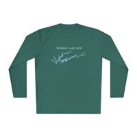 Norris Lake Life Dri-fit Boating Shirt – Breathable Material – Men's Long Sleeve Moisture Wicking Tee – Tennessee Lake