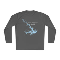 Smith Mountain Lake Life Dri-fit Boating Shirt – Breathable Material – Men's Long Sleeve Moisture Wicking Tee – Virginia Lake