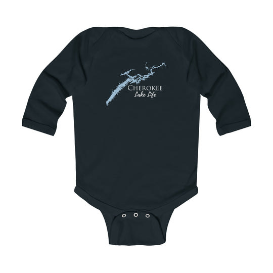Cherokee Lake Life Onsie - Durable Lake Onsie - Infant Long Sleeve Bodysuit - Tennessee Lake