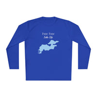 Paw Paw Lake Life Dri-fit Boating Shirt – Breathable Material – Men's Long Sleeve Moisture Wicking Tee – Michigan Lake