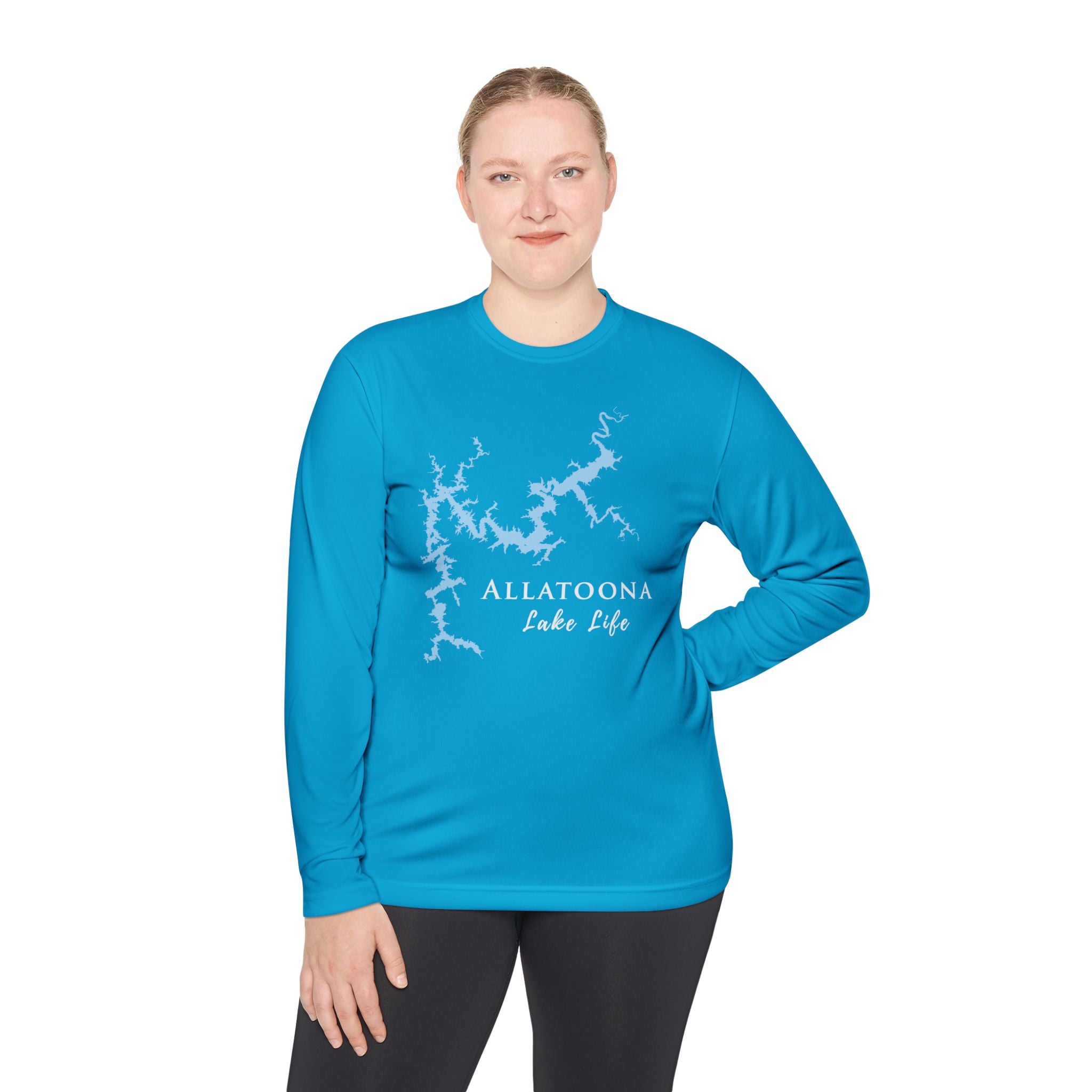 Allatoona Lake Life Dri-fit Boating Shirt – Breathable Material – Men's Long Sleeve Moisture Wicking Tee – Georgia Lake