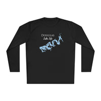 Douglas Lake Life Dri-fit Boating Shirt – Breathable Material – Men's Long Sleeve Moisture Wicking Tee – Tennessee Lake
