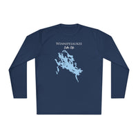 Winnipesaukee Lake Life Dri-fit Boating Shirt – Breathable Material – Men's Long Sleeve Moisture Wicking Tee – New Hampshire Lake