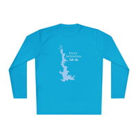 Eagle Mountain Lake Life Dri-fit Boating Shirt – Breathable Material – Men's Long Sleeve Moisture Wicking Tee – Texas Lake