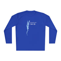 Champlain Lake Life Dri-fit Boating Shirt – Breathable Material – Men's Long Sleeve Moisture Wicking Tee – New York and Vermont Lake