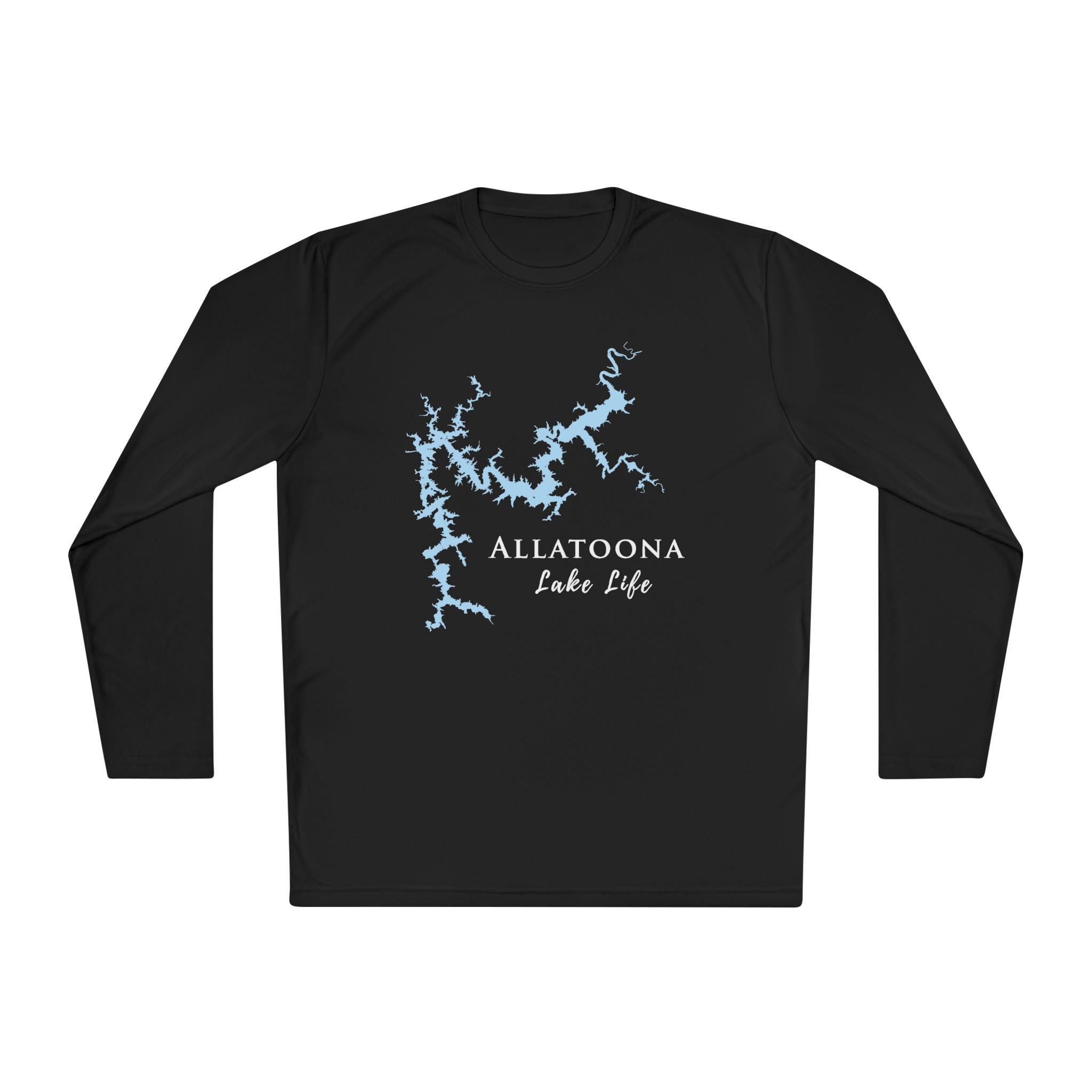 Allatoona Lake Life Dri-fit Boating Shirt – Breathable Material – Men's Long Sleeve Moisture Wicking Tee – Georgia Lake