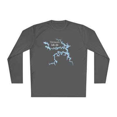 Truman Lake Life Dri-fit Boating Shirt – Breathable Material – Men's Long Sleeve Moisture Wicking Tee – Missouri Lake