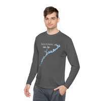 Raystown Lake Life Dri-fit Boating Shirt – Breathable Material – Men's Long Sleeve Moisture Wicking Tee – Pennsylvania Lake