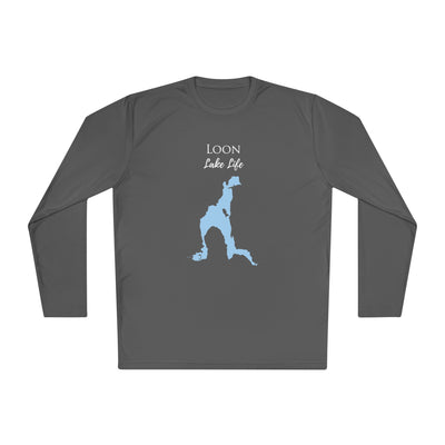 Loon Lake Life Dri-fit Boating Shirt – Breathable Material – Men's Long Sleeve Moisture Wicking Tee – New York Lake