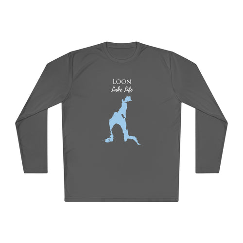 Loon Lake Life Dri-fit Boating Shirt – Breathable Material – Men's Long Sleeve Moisture Wicking Tee – New York Lake