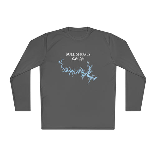 Bull Shoals Lake Life Dri-fit Boating Shirt – Breathable Material – Men's Long Sleeve Moisture Wicking Tee – Arkansas Lake