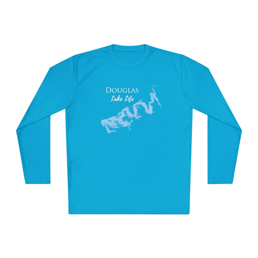 Douglas Lake Life Dri-fit Boating Shirt – Breathable Material – Men's Long Sleeve Moisture Wicking Tee – Tennessee Lake