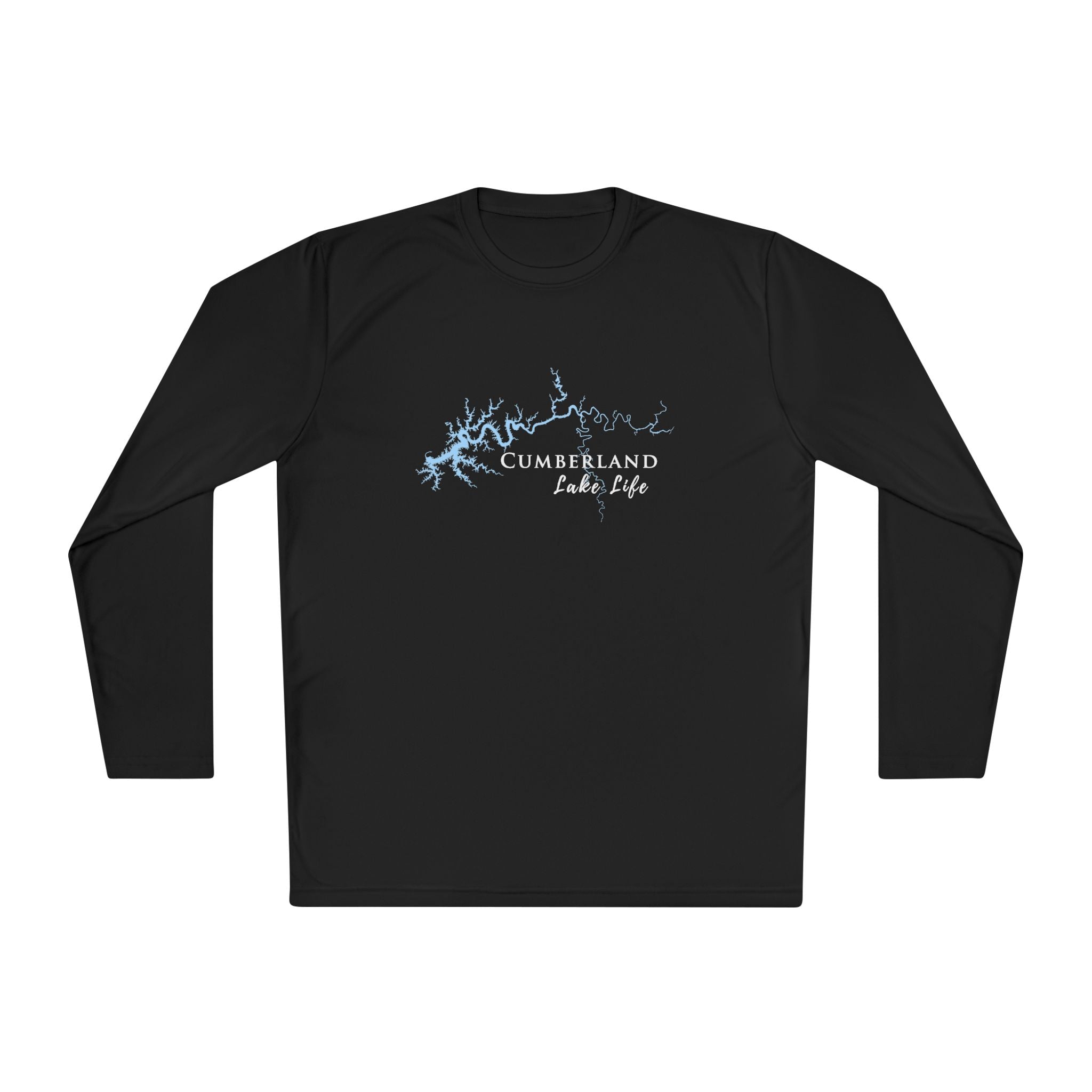 Oconee Lake Life Dri-fit Boating Shirt – Breathable Material – Men's Long Sleeve Moisture Wicking Tee – Georgia Lake