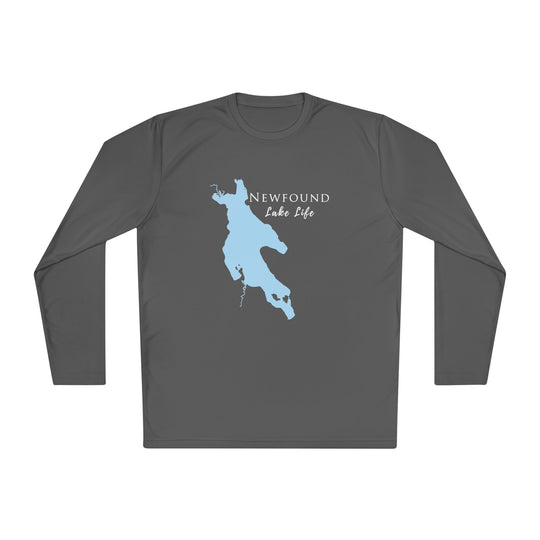 Newfound Lake Life Dri-fit Boating Shirt – Breathable Material – Men's Long Sleeve Moisture Wicking Tee – New Hampshire Lake