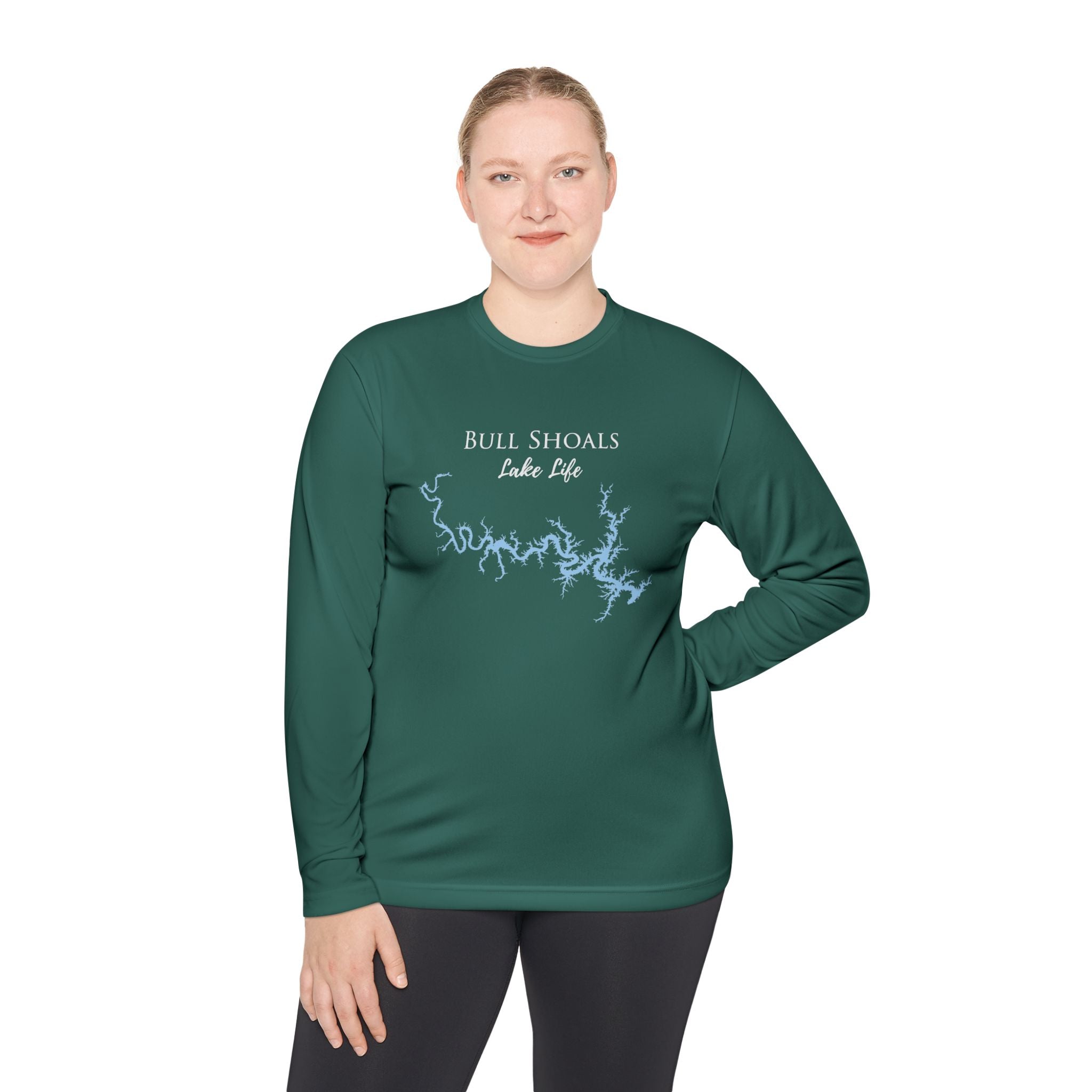 Bull Shoals Lake Life Dri-fit Boating Shirt – Breathable Material – Men's Long Sleeve Moisture Wicking Tee – Arkansas Lake