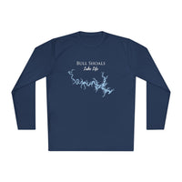 Bull Shoals Lake Life Dri-fit Boating Shirt – Breathable Material – Men's Long Sleeve Moisture Wicking Tee – Arkansas Lake
