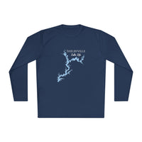 Shelbyville Lake Life Dri-fit Boating Shirt – Breathable Material – Men's Long Sleeve Moisture Wicking Tee – Illinois Lake