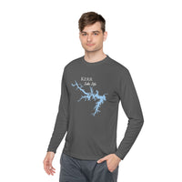 Kerr Lake Life Dri-fit Boating Shirt – Breathable Material – Men's Long Sleeve Moisture Wicking Tee – North Carolina and Virginia Lake