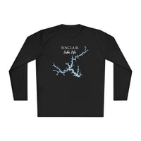Sinclair Lake Life Dri-fit Boating Shirt – Breathable Material – Men's Long Sleeve Moisture Wicking Tee – Georgia Lake
