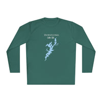 Hopatcong Lake Life Dri-fit Boating Shirt – Breathable Material – Men's Long Sleeve Moisture Wicking Tee – New Jersey Lake