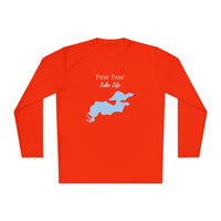 Paw Paw Lake Life Dri-fit Boating Shirt – Breathable Material – Men's Long Sleeve Moisture Wicking Tee – Michigan Lake
