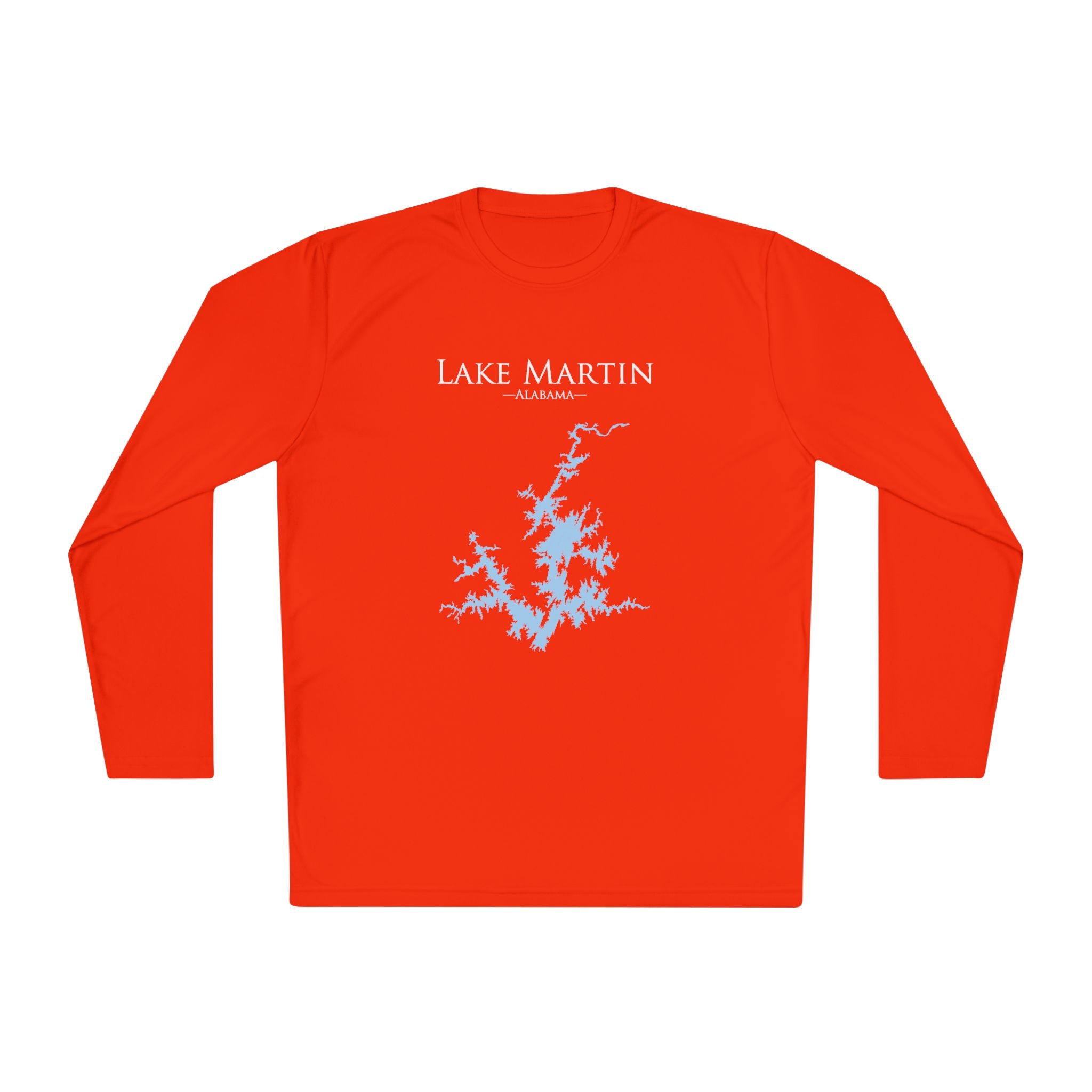 Lake Martin Dri-fit Boating Shirt – Breathable Material – Men's Long Sleeve Moisture Wicking Tee – Alabama Lake