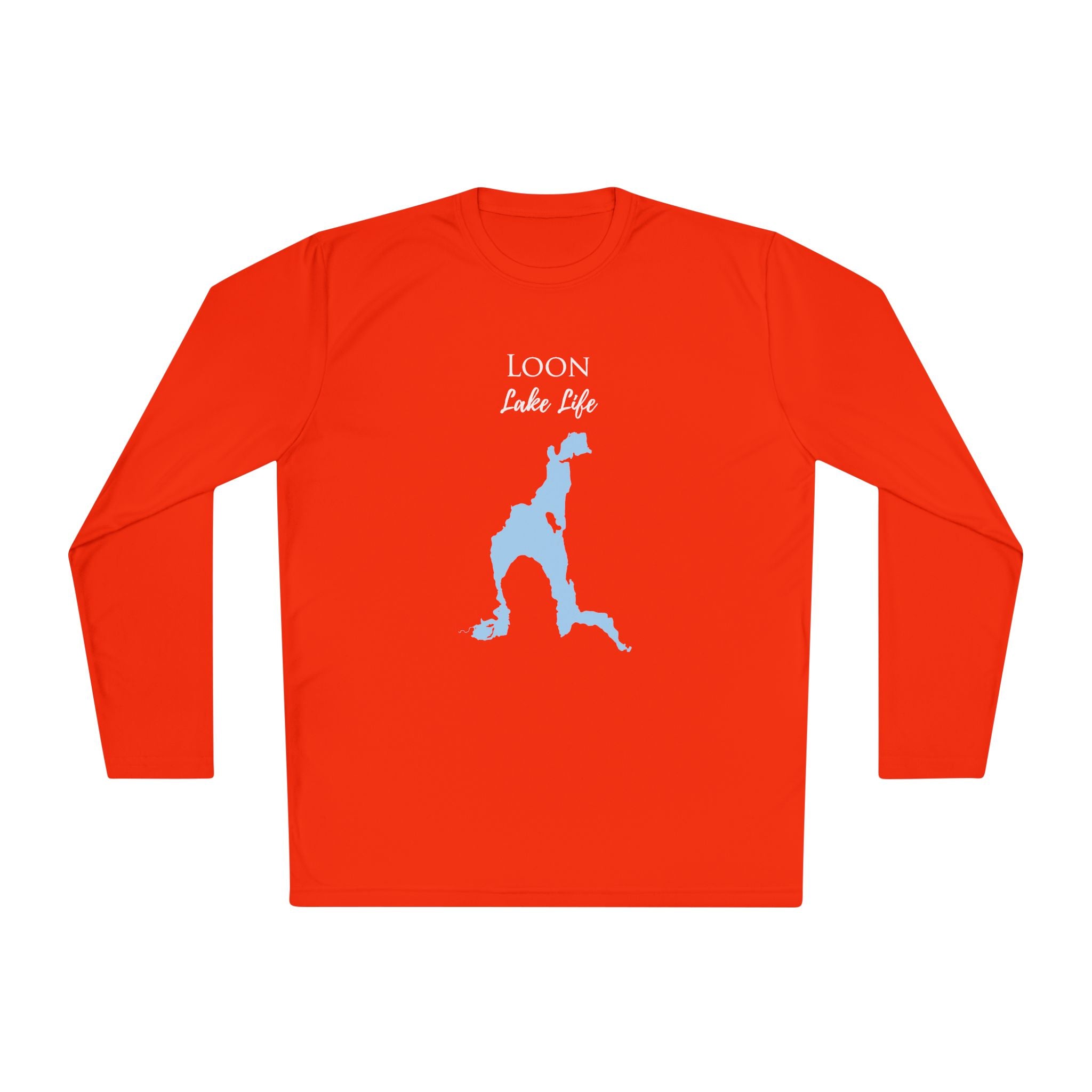 Loon Lake Life Dri-fit Boating Shirt – Breathable Material – Men's Long Sleeve Moisture Wicking Tee – New York Lake