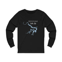 Keystone Lake Life Unisex Cotton Jersey Long Sleeve Tee - Oklahoma Lake