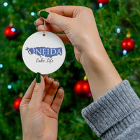 Oneida Lake Life Ceramic Ornament - Classic Christmas Ornaments - New York Lake