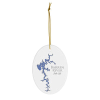 Barren River Ceramic Ornament - Classic Christmas Ornaments -  Kentucky Lake