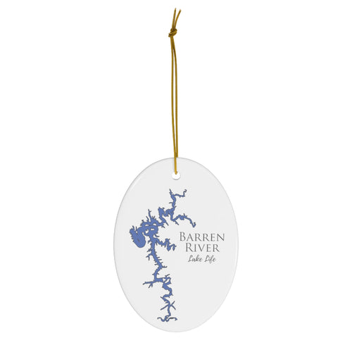 Barren River Ceramic Ornament - Classic Christmas Ornaments -  Kentucky Lake