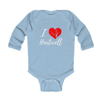 Lake Hartwell Baby Onsie!  I Love Lake Hartwell Infant Long Sleeve Bodysuit - Georgia Lake