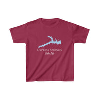 Cypress Springs Lake Life - Youth - Kids Heavy Cotton Tee - Texas Lake