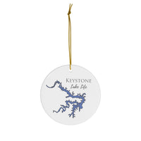 Keystone Lake Life Ceramic Ornament - Classic Christmas Ornaments - Oklahoma Lake