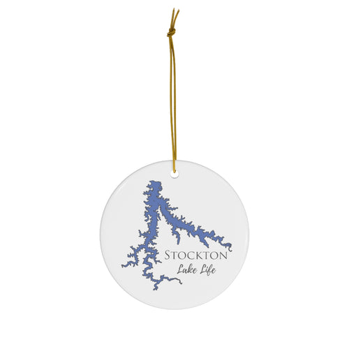 Stockton Lake Life Ceramic Ornament - Classic Christmas Ornaments - Missouri Lake