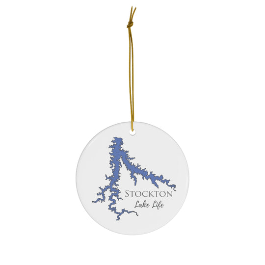 Stockton Lake Life Ceramic Ornament - Classic Christmas Ornaments - Missouri Lake