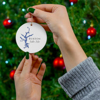 Burton Lake Life Ceramic Ornament - Classic Christmas Ornaments - Georgia Lake