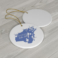 Copy of Indian Lake Life Ceramic Ornament - Classic Christmas Ornaments - Ohio Lake
