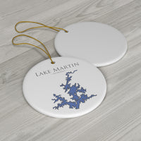 Lake Martin Alabama - Ceramic Ornament - Classic Christmas Ornaments - Alabama Lake