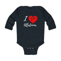 I Love Allatoona Onsie - I heart Allatoona Baby - Lake Allatoona - Infant Long Sleeve Bodysuit - Georgia Lake