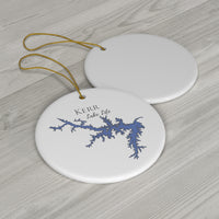 Kerr Lake Life Ceramic Ornament - Classic Christmas Ornaments -  Virginia & North Carolina Lake