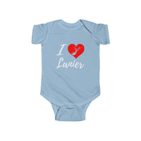Adorable I Love Lake Lanier Baby Onsie | Cute Lake Lanier Infant Bodysuit Shirt