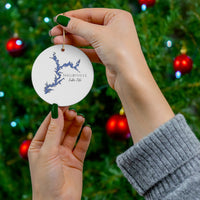 Shelbyville Lake Life Ceramic Ornament - Classic Christmas Ornaments - Illinois Lake