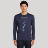 Lay Lake Alabama Dri-fit Boating Shirt - Breathable Material- Men's Long Sleeve Moisture Wicking Tee - Alabama Lake