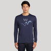 Rabun Lake Life Dri-fit Boating Shirt - Breathable Material- Men's Long Sleeve Moisture Wicking Tee - Georgia Lake