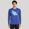 Houghton Lake Life Dri-fit Boating Shirt - Breathable Material- Men's Long Sleeve Moisture Wicking Tee - Michigan Lake