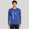 Brookville Lake Life Dri-fit Boating Shirt - Breathable Material- Men's Long Sleeve Moisture Wicking Tee - Indiana Lake